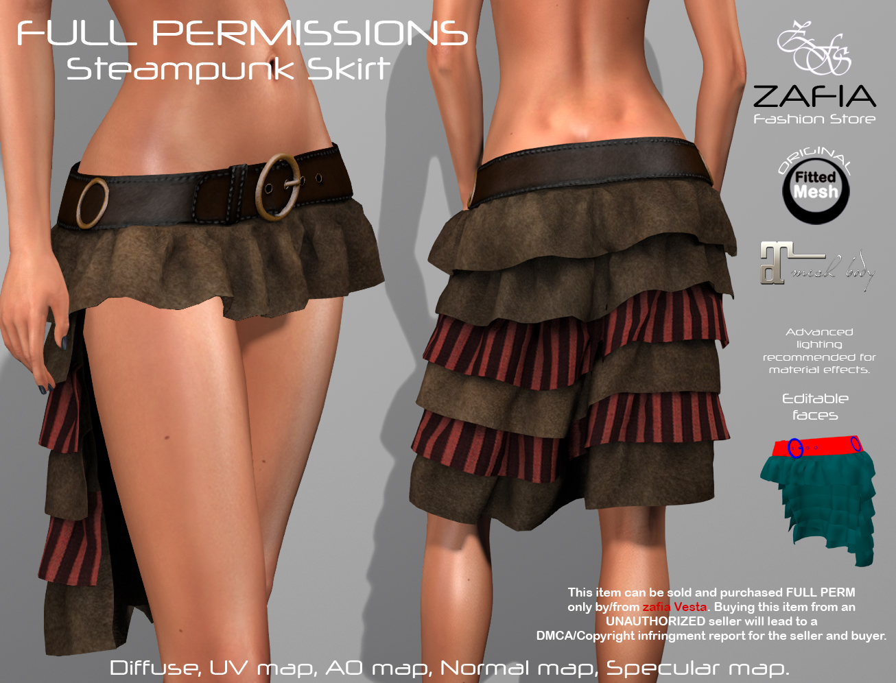 Steampunk Skirt Maitreya